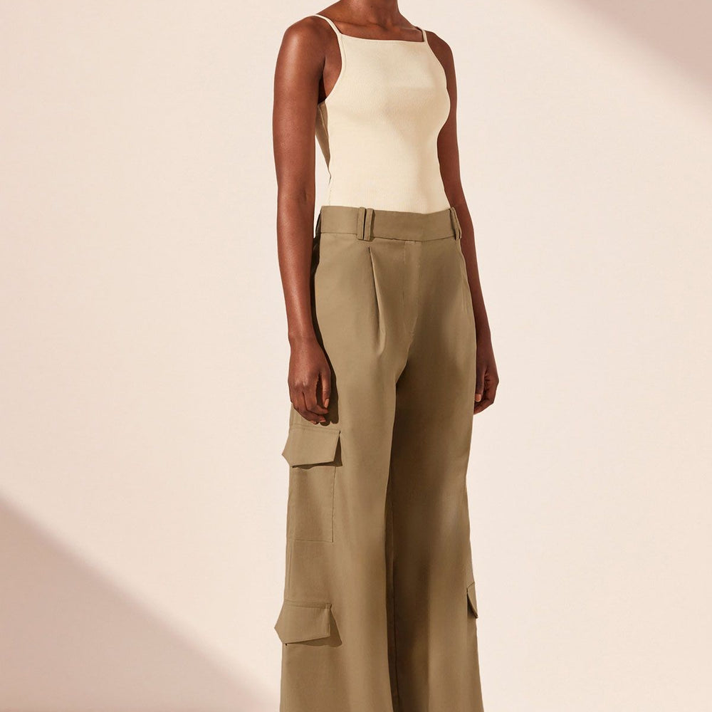 
                      
                        Shona Joy - Sabato Slouchy Cargo Pant in Grey Khaki
                      
                    