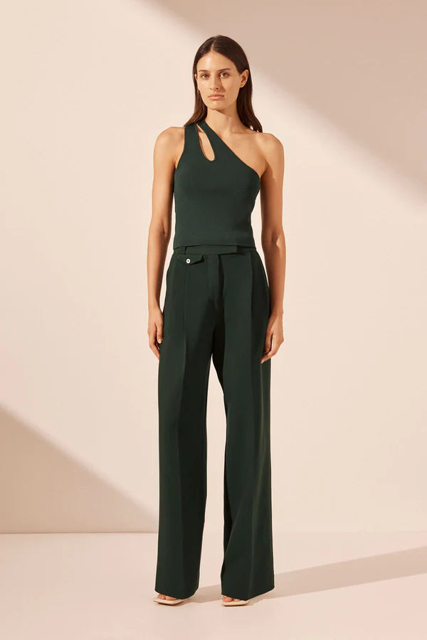 
                      
                        Shona Joy - Basic One Shoulder Open Back Top in Rosemary
                      
                    