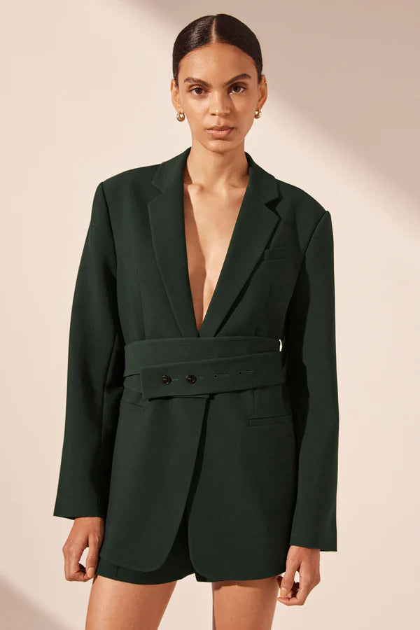 Shona Joy - Irena Oversized Tailored Blazer With Belt