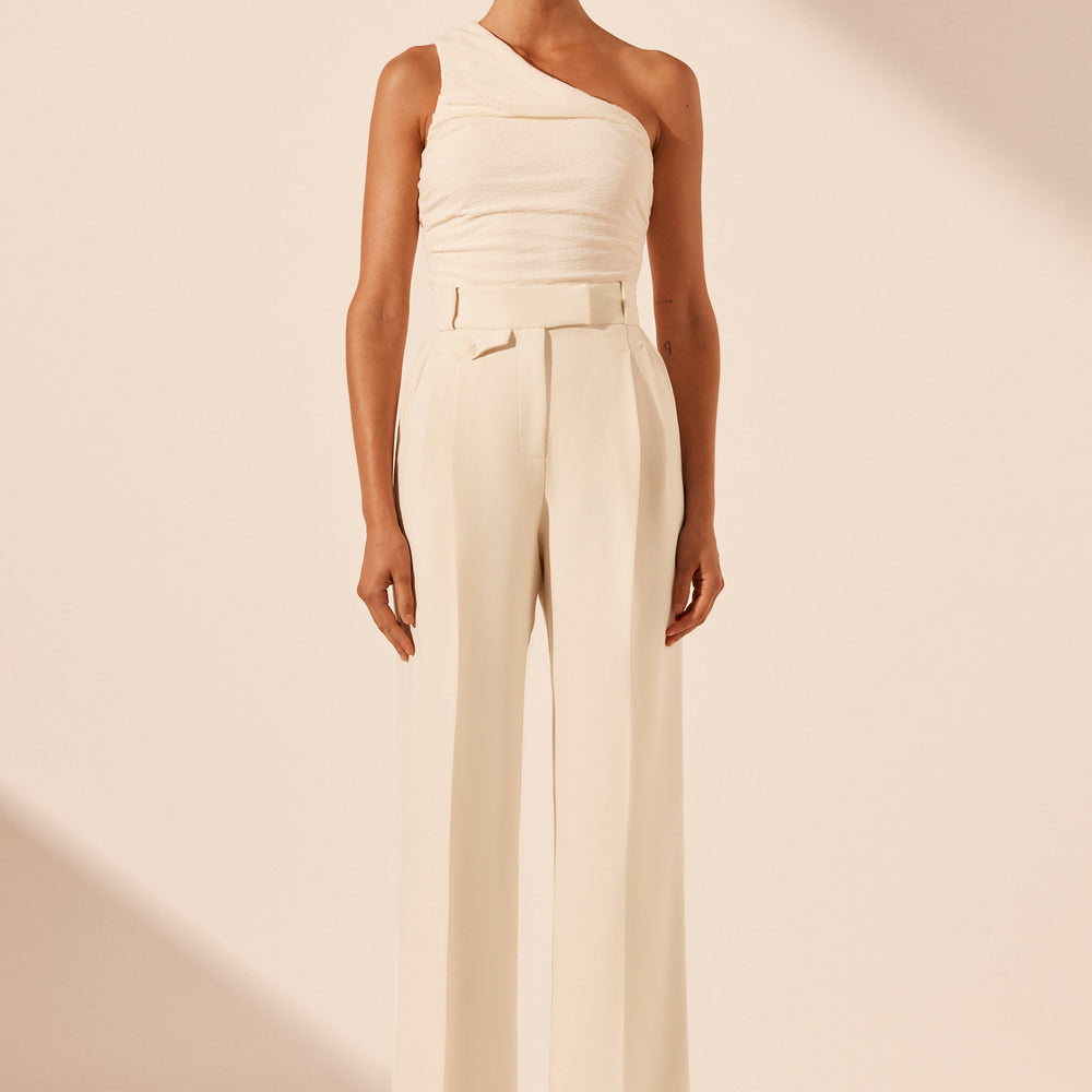 
                      
                        Shona Joy - Irena High Waisted Tailored Pant in Rice
                      
                    