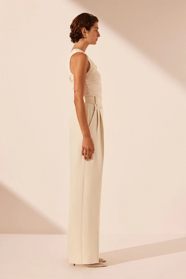 
                      
                        Shona Joy - Irena High Waisted Tailored Pant in Rice
                      
                    