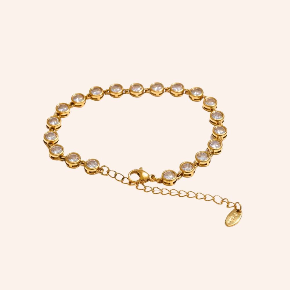 We Are Emte - Glam Tennis Bracelet in Gold Plated