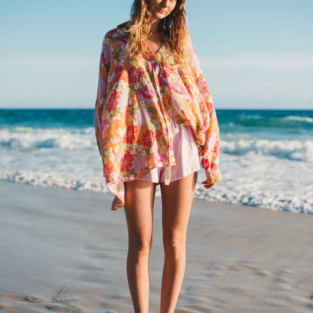 Atmosea - Oversized Shirt in Flora