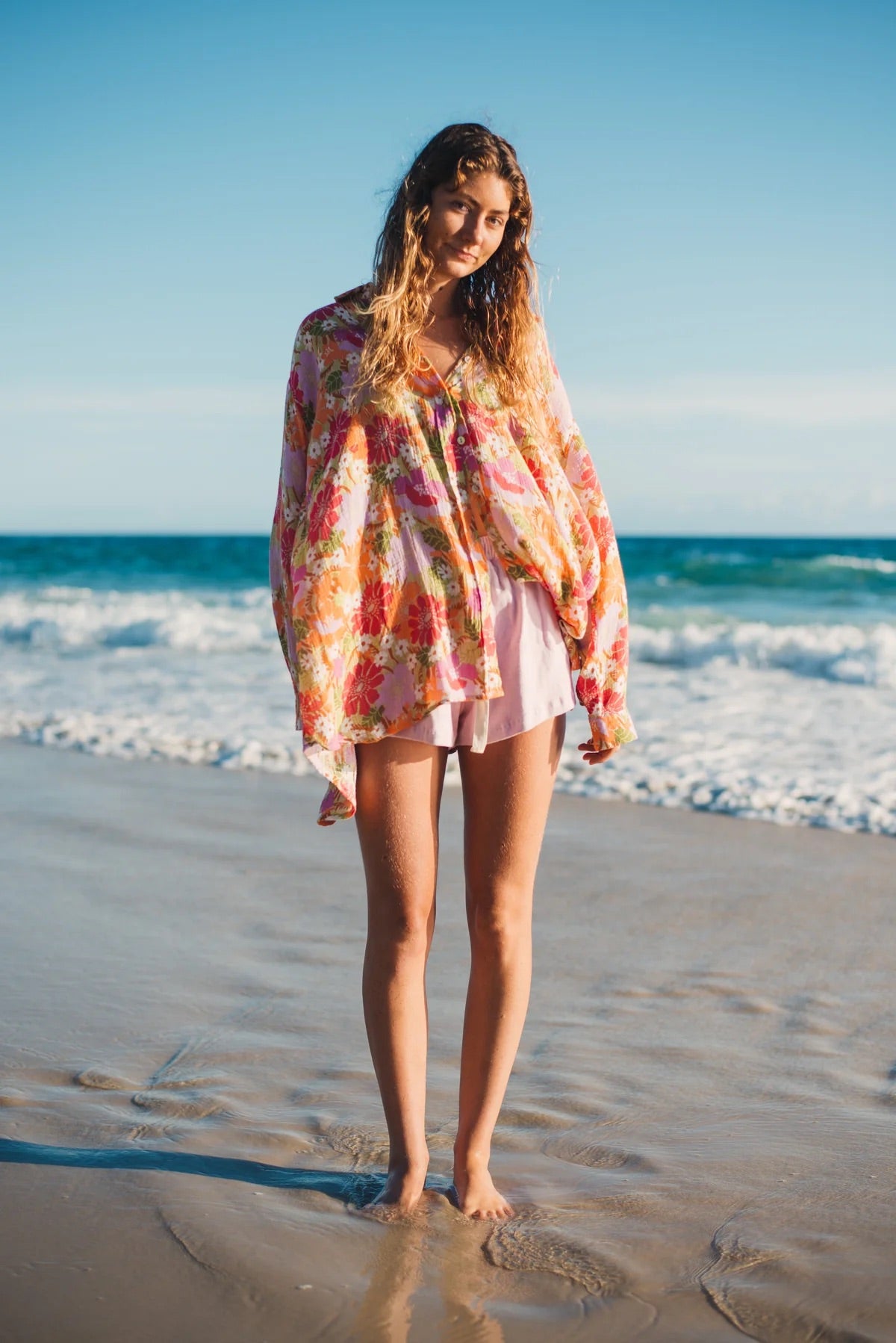 Atmosea - Oversized Shirt in Flora