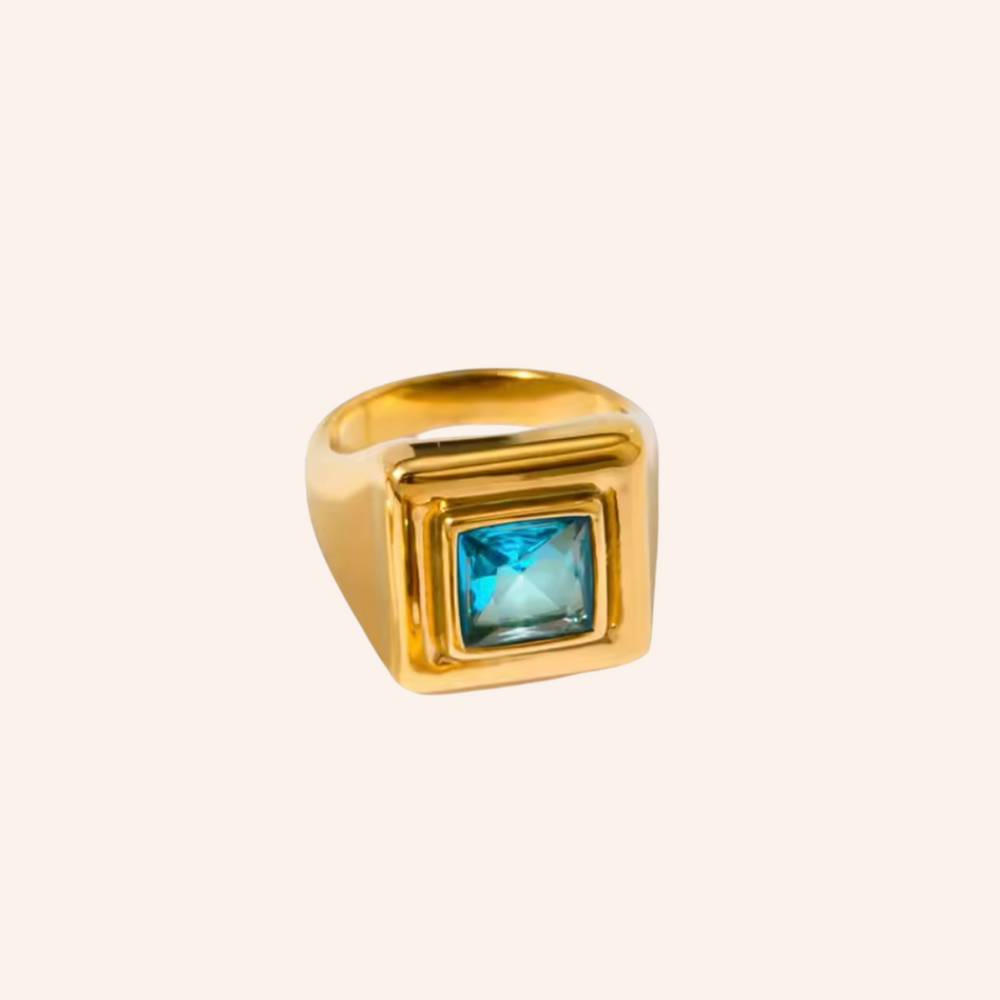 We are Emte - Breeze Ring in Aqua