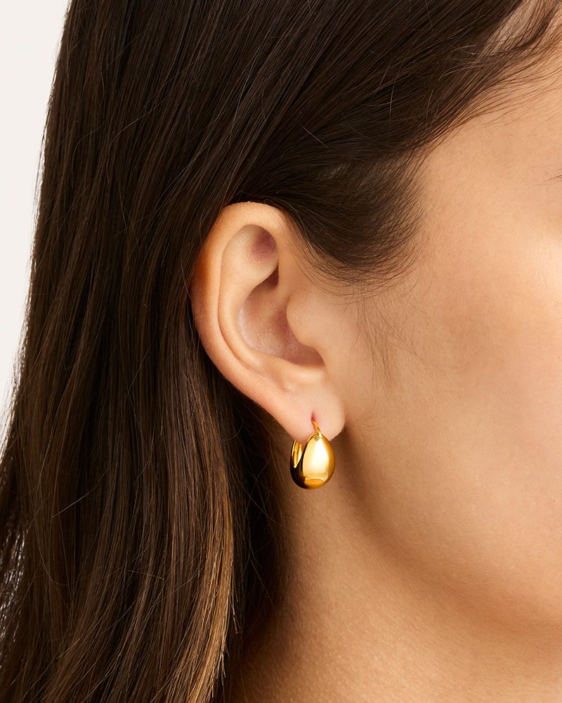 By Charlotte - Sunkissed Hoops in Gold - Small