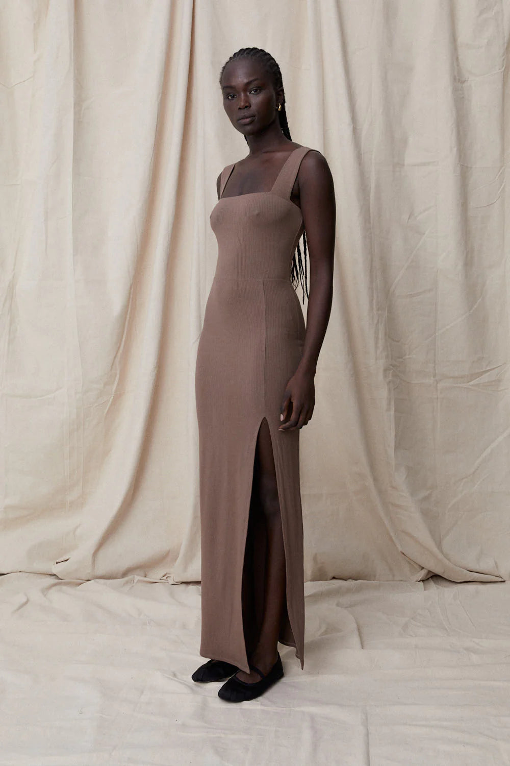 Blanca - Leonora Dress in Brown