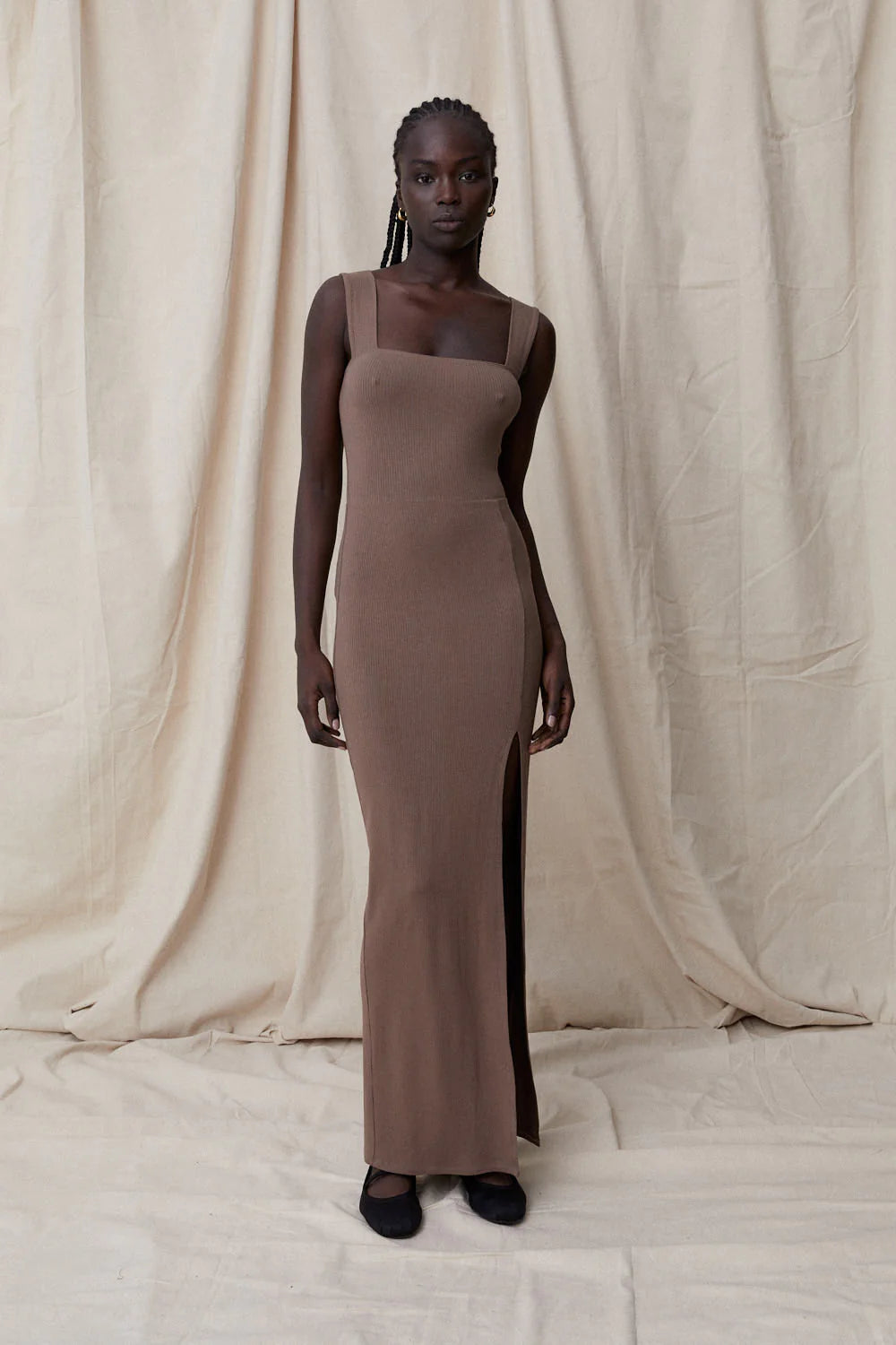 Blanca - Leonora Dress in Brown