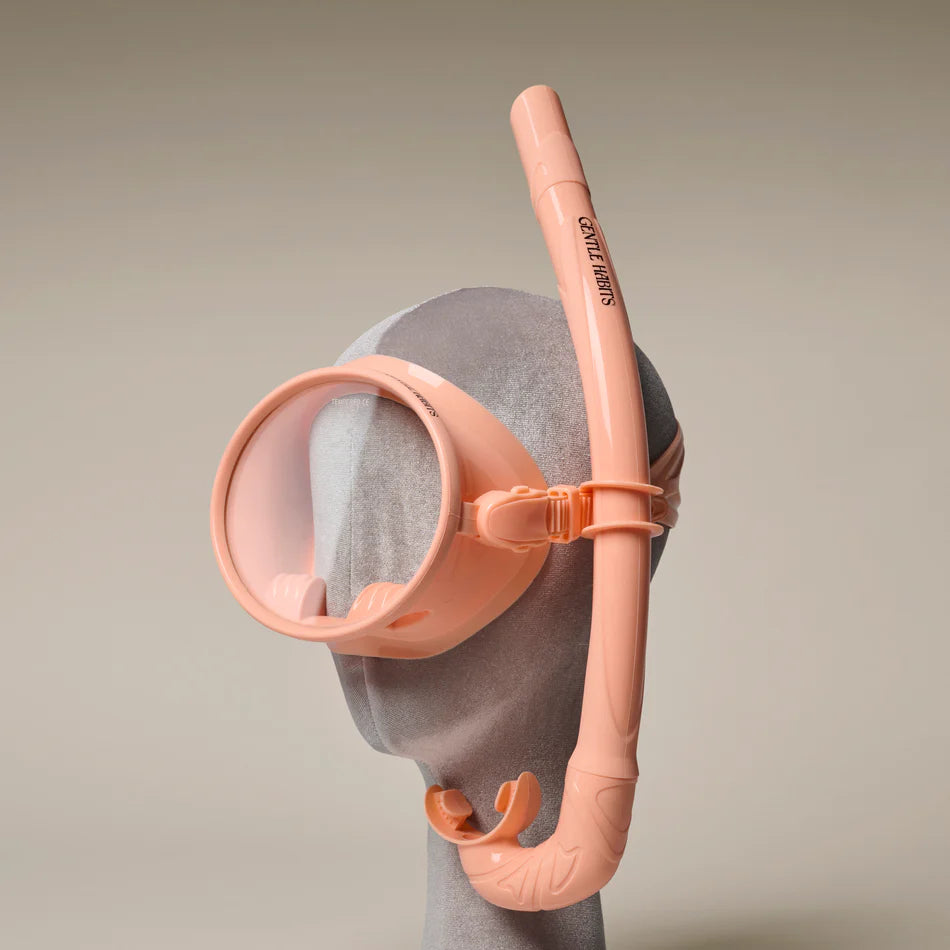 Gentle Habits - Dive Mask and Snorkel Set in Peach