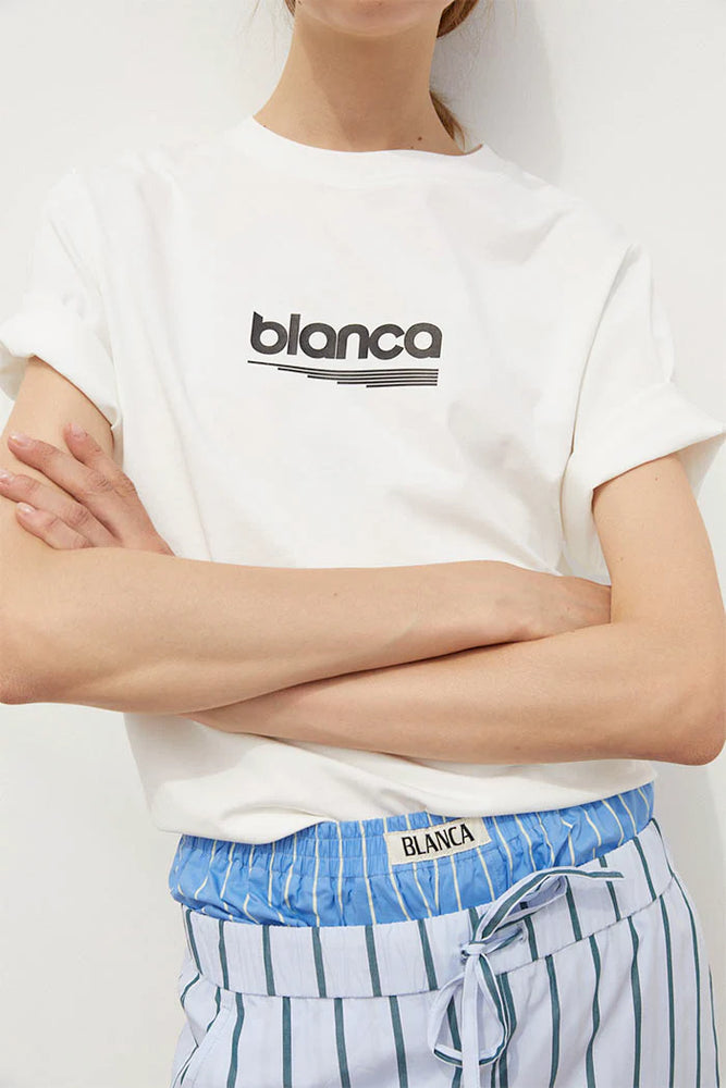 
                      
                        Blanca - Dreyfus Tee in White
                      
                    