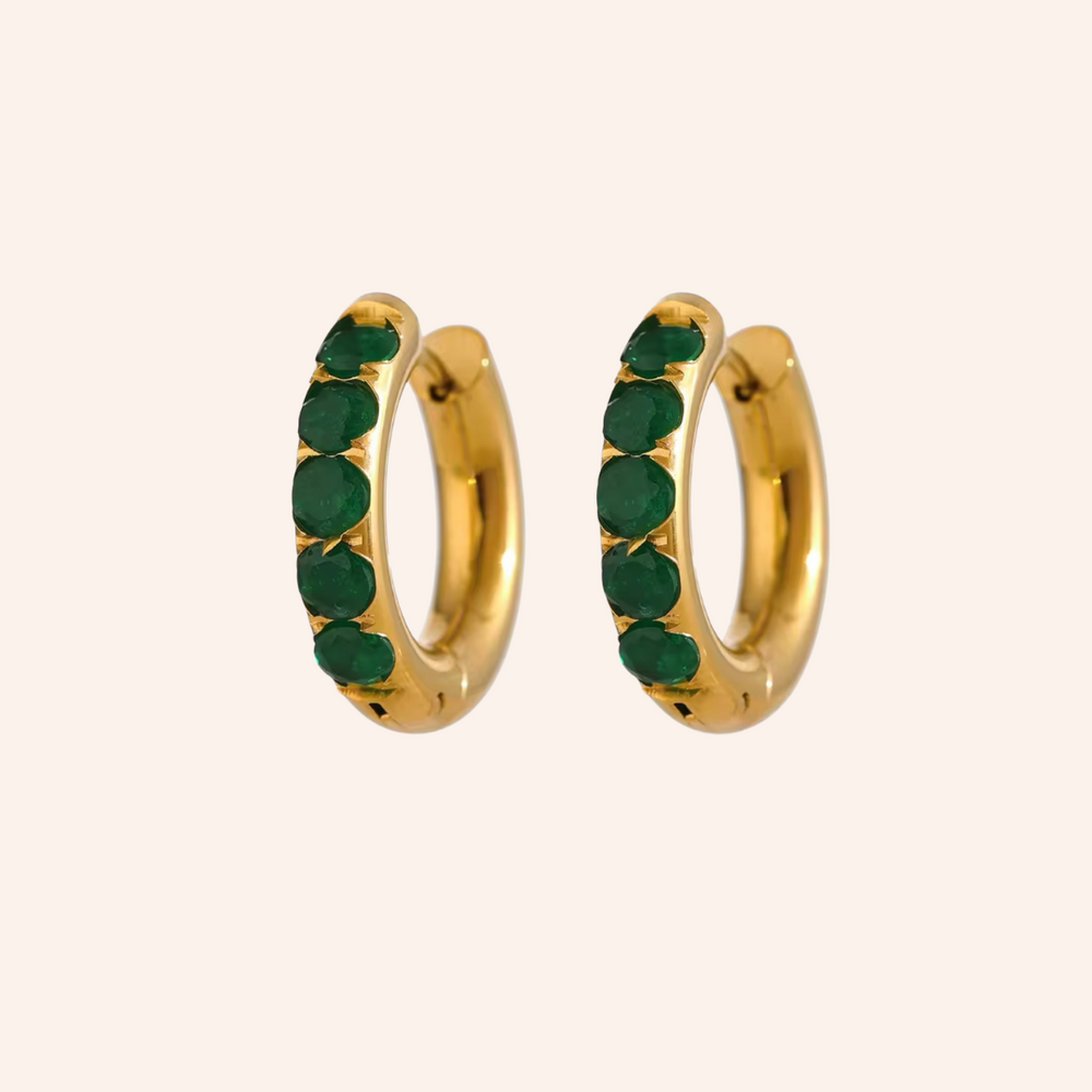 We Are Emte- Sloane Hoops in Gold Plated