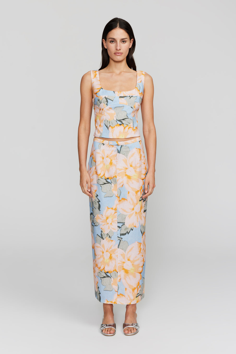 Ownley - Emmy Top in Chambray Floral