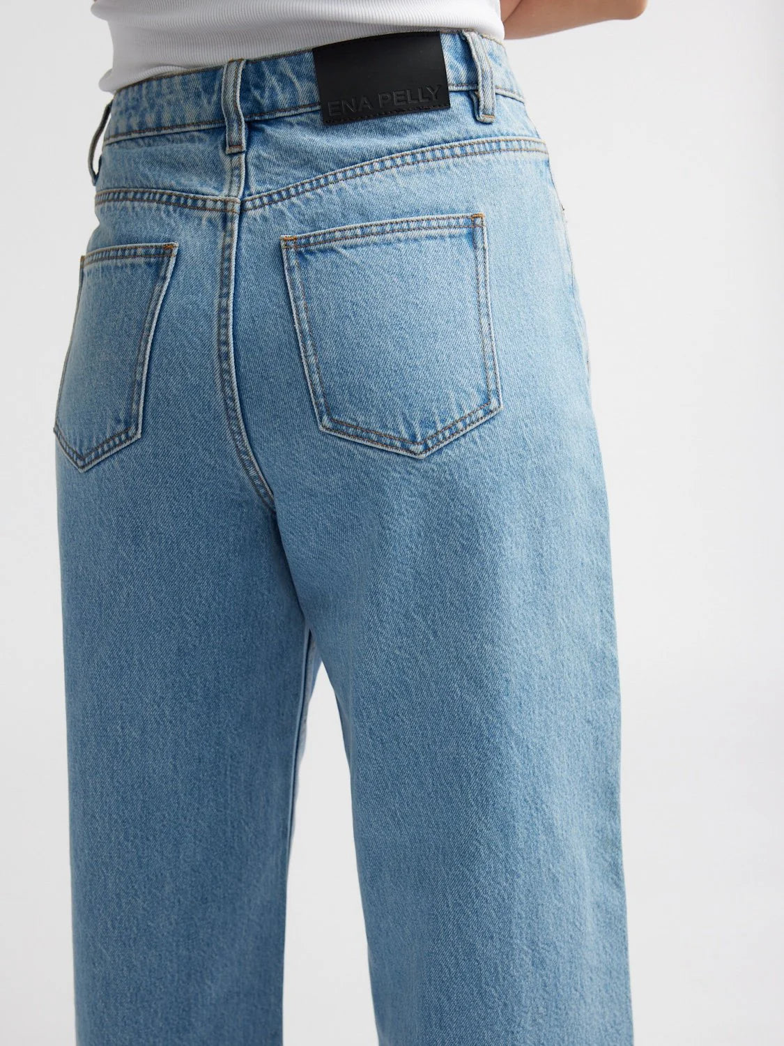 Ena Pelly - Carrie Denim Jean in Mid Blue Wash