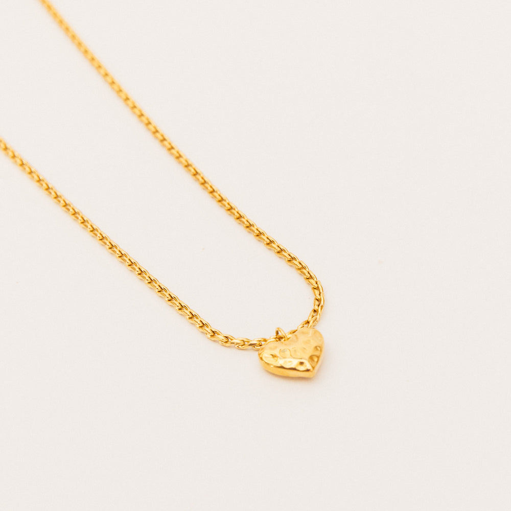 We Are Emte- Luca Heart Pendant Necklace in Gold Plated