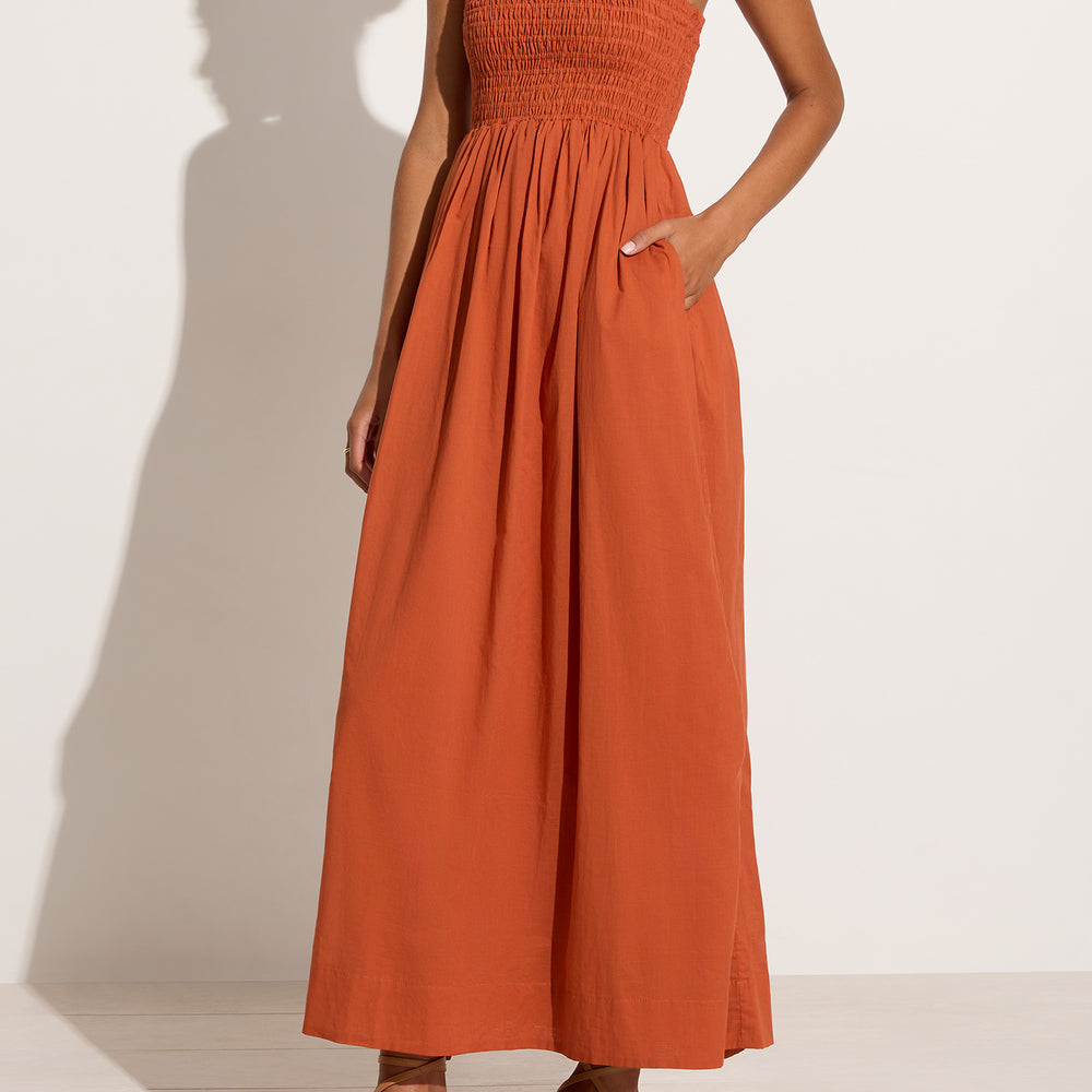 
                      
                        Faithfull The Brand - Agolde Midi Dress in Rust
                      
                    