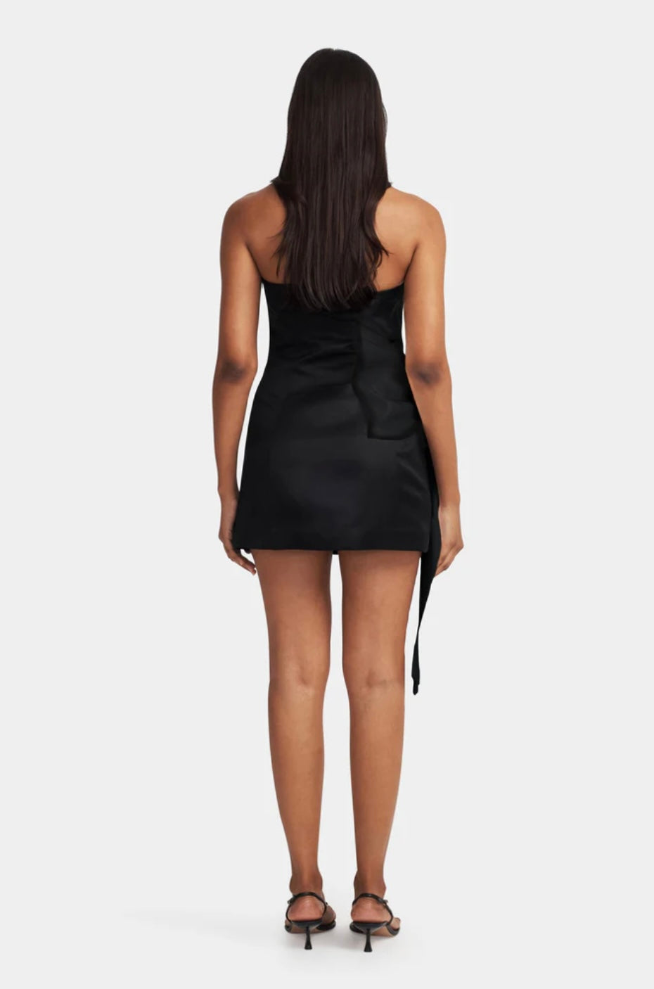 Hansen and Gretel - Aspen Mini Dress in Black/ Black Bow