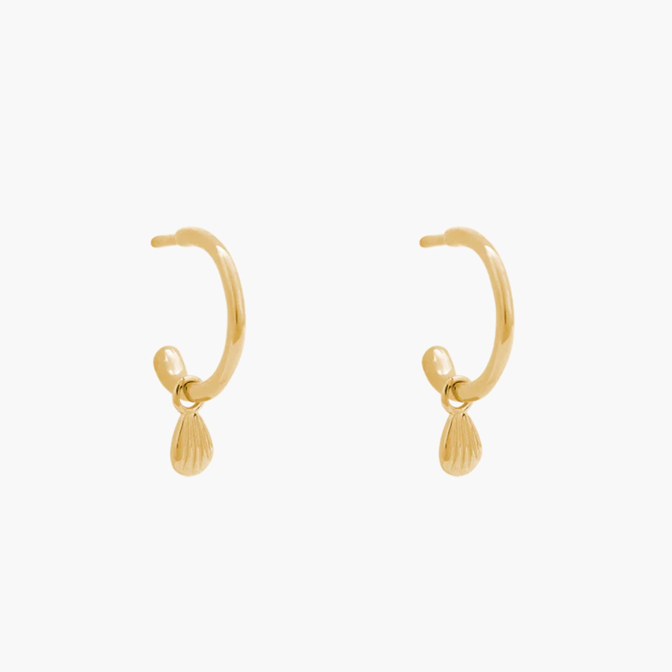 Kirstin Ash - Bloom Drop Hoops in Gold