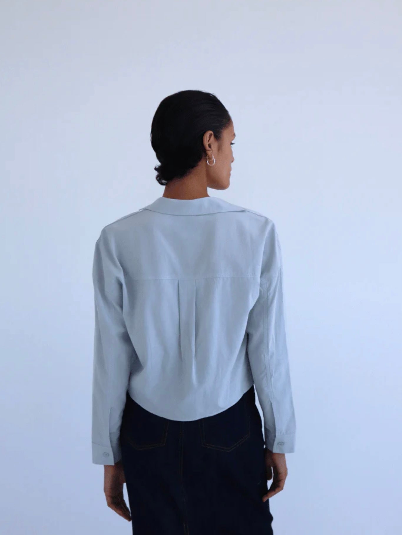 Blanca - Alma Twist Shirt in Grey