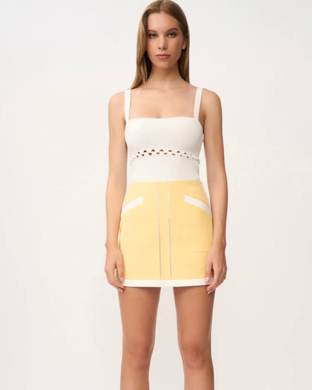 By Johnny - Lemon Splice Mini Skirt