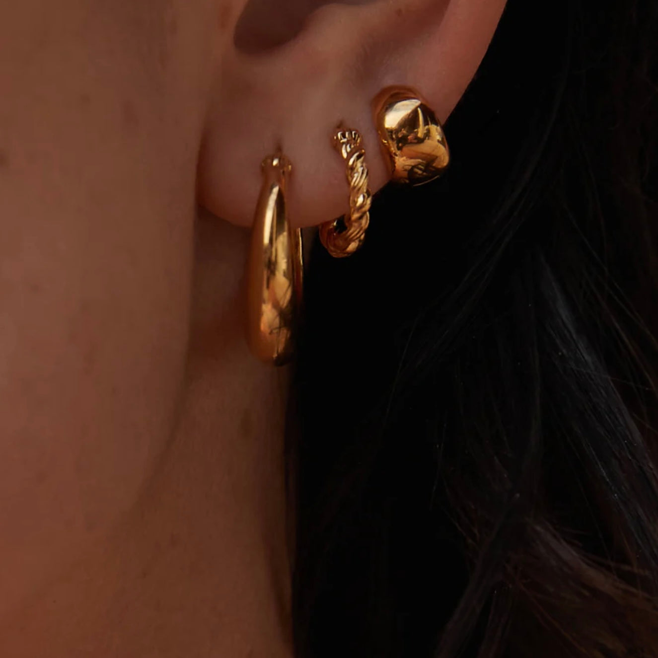 Kirstin Ash - Horizon Hoops in Gold