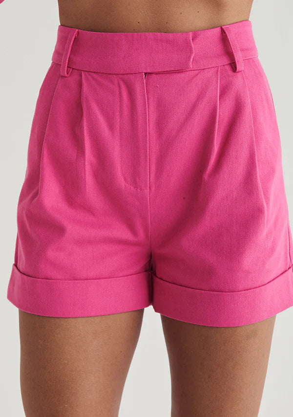 MOS The Label - Thalia Shorts in Cerise