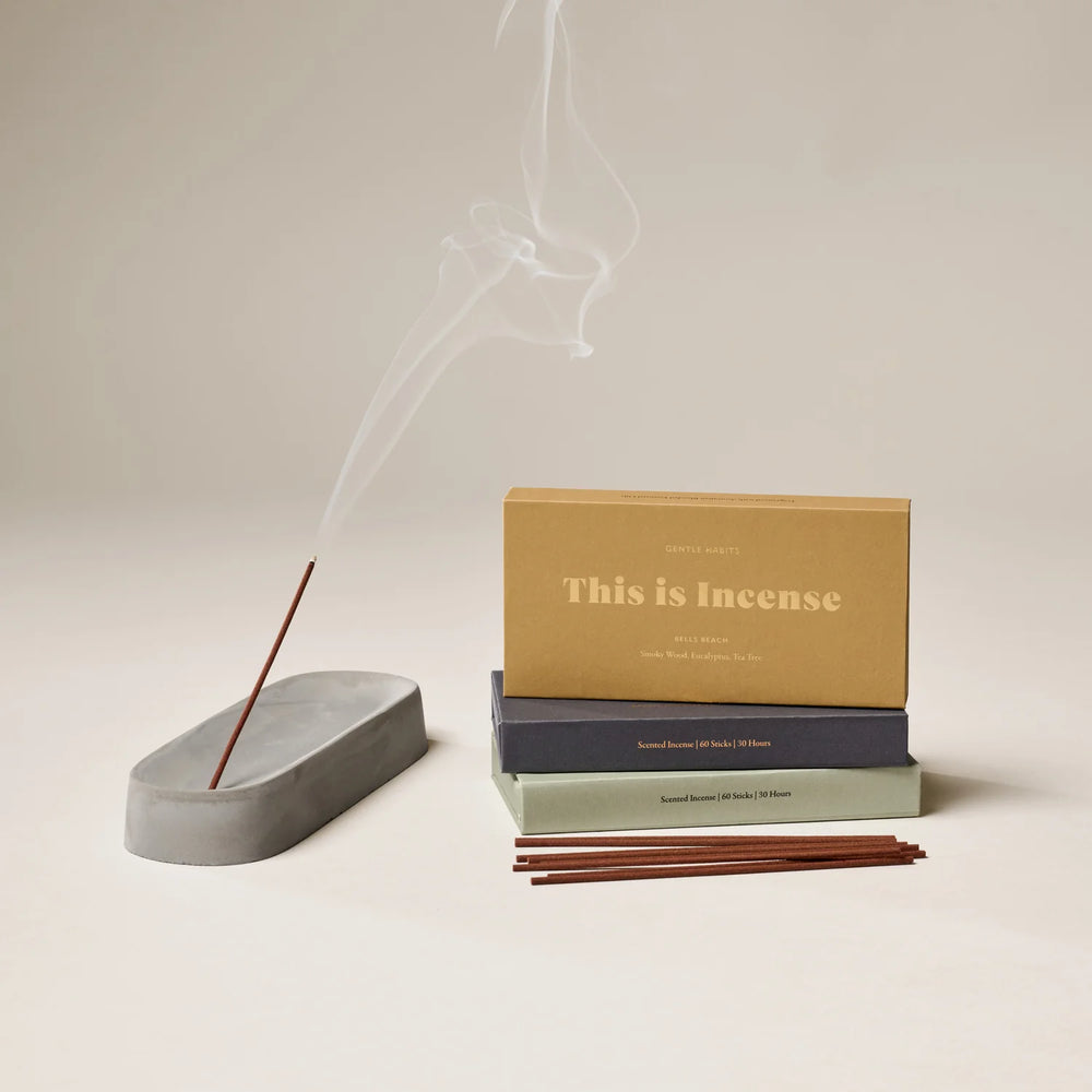 
                      
                        Gentle Habits - Ceramic Incense Holder - Cement
                      
                    