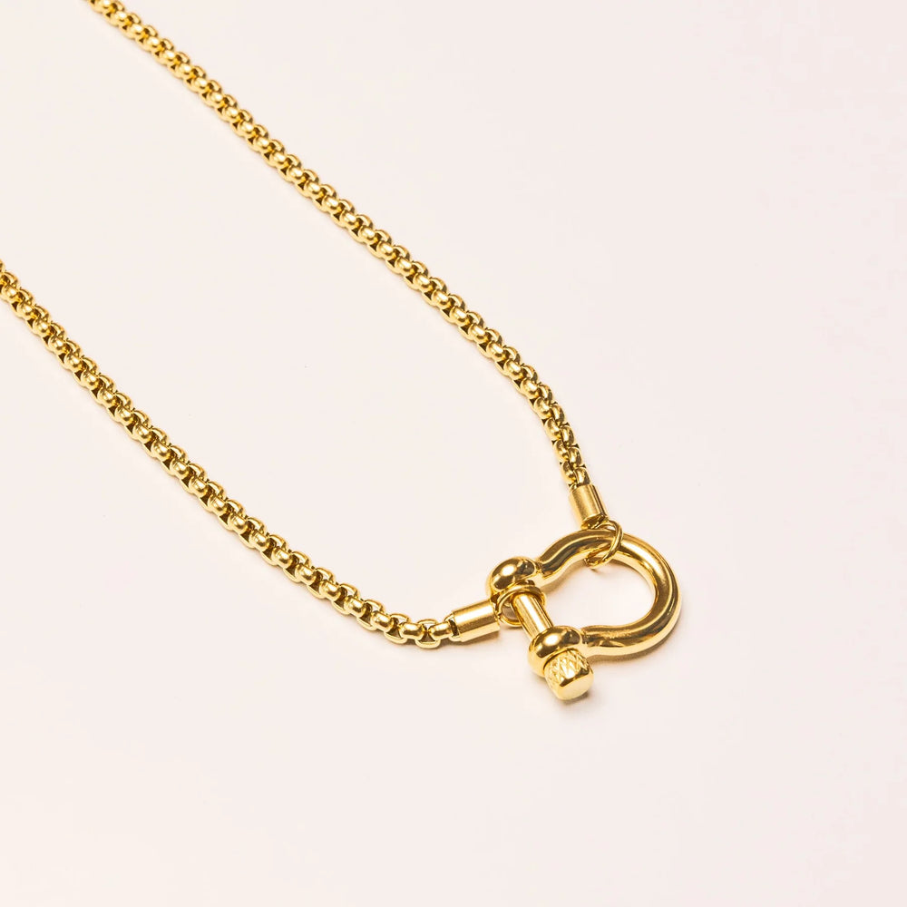 We Are Emte - Box Chain Necklace in 18k Gold Plated