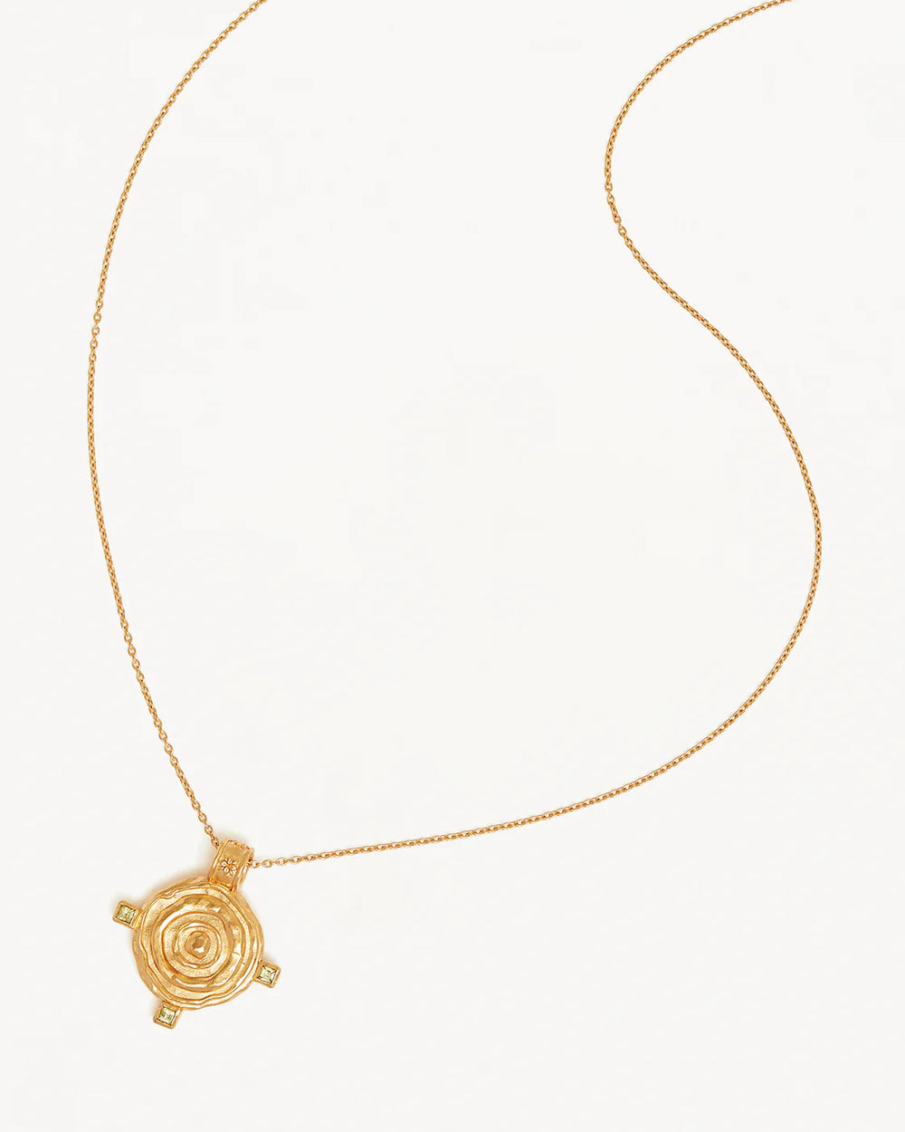 By Charlotte - Shield Necklace in Gold