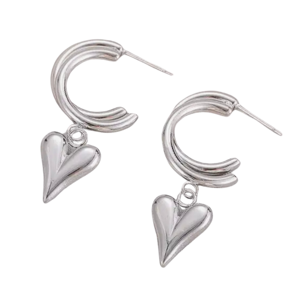 We Are Emte- Beloved Hoops in Silver