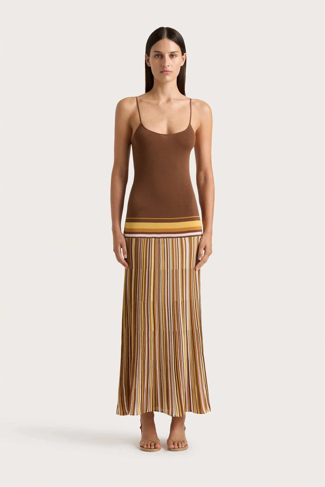 Faithfull The Brand - Citara Maxi Dress in Cocoa