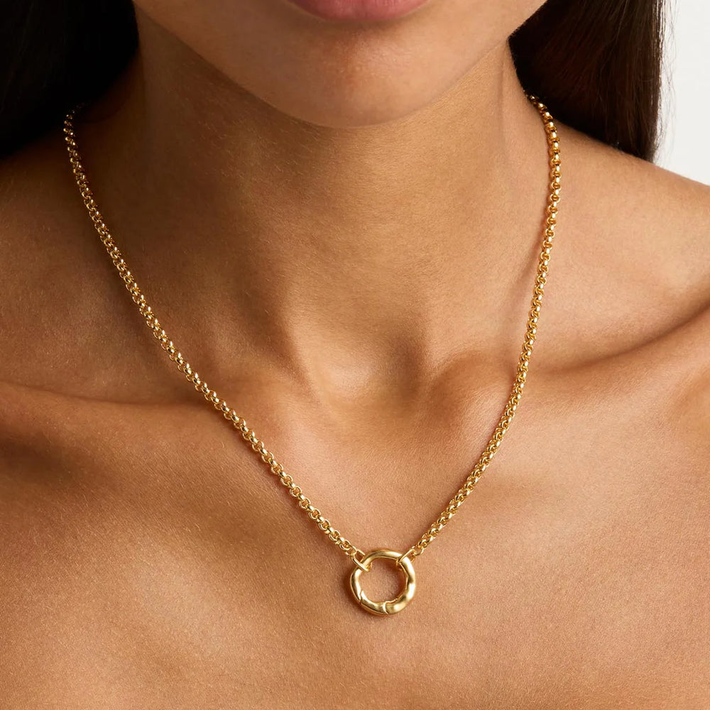 By Charlotte  - Horizon Annex Link Necklace  in Gold