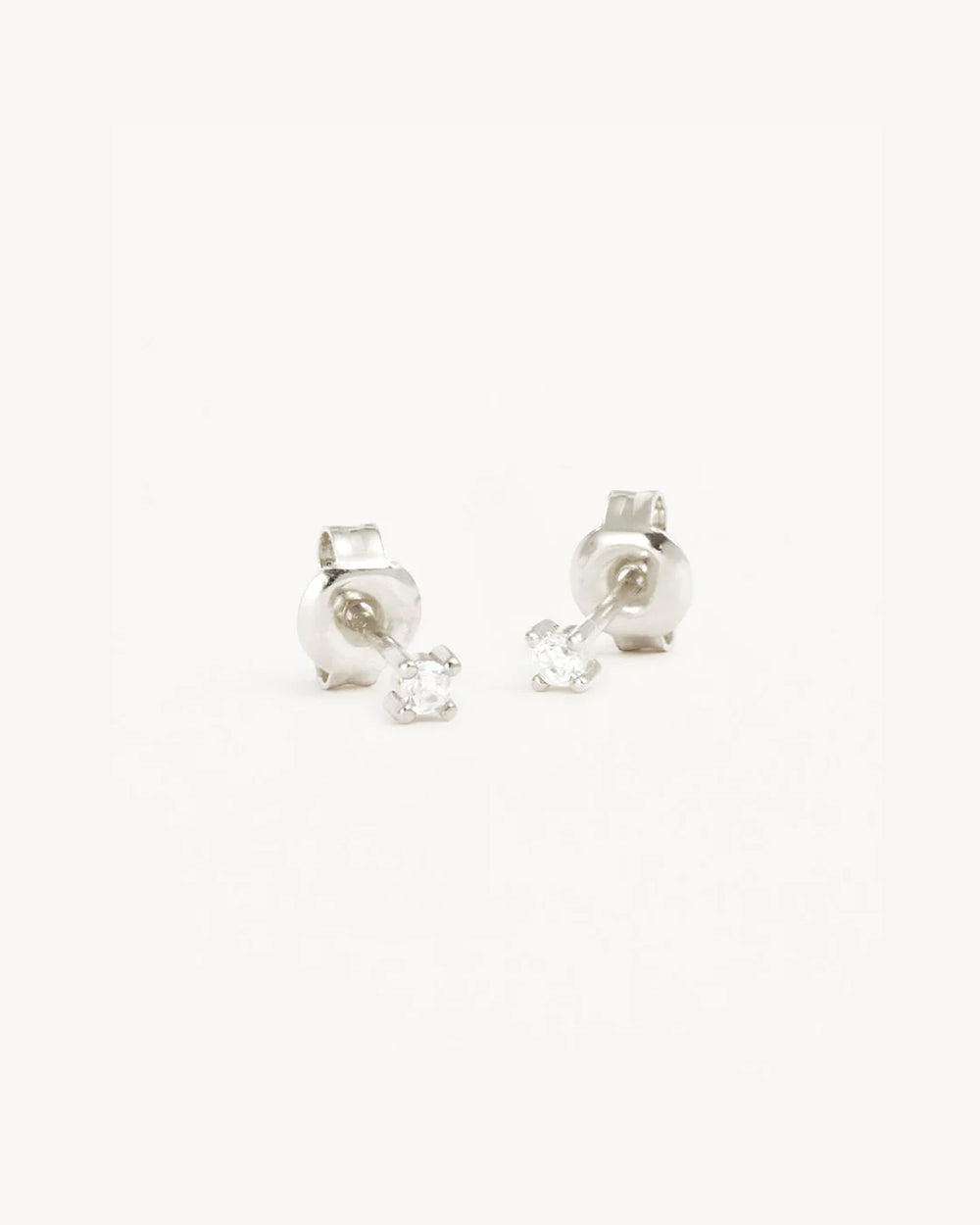 By Charlotte - Pure Light Stud Earrings in Silver