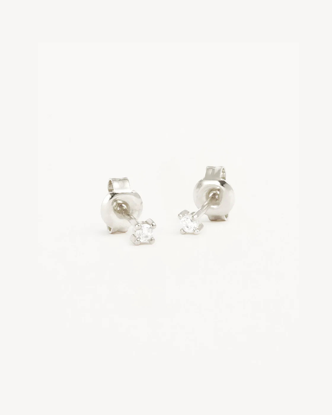 By Charlotte - Pure Light Stud Earrings in Silver