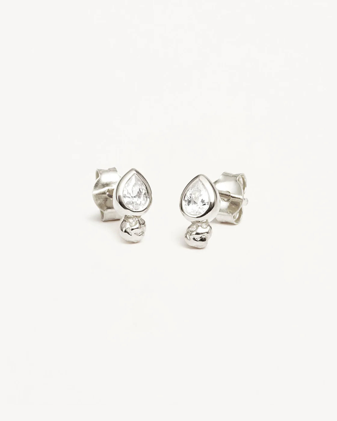 By Charlotte - Adore You Stud Earrings in Silver