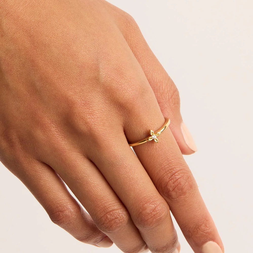 By Charlotte - Live in Light Ring in Gold