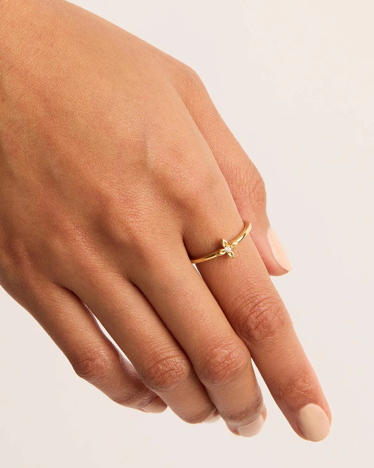 By Charlotte - Live in Light Ring in Gold