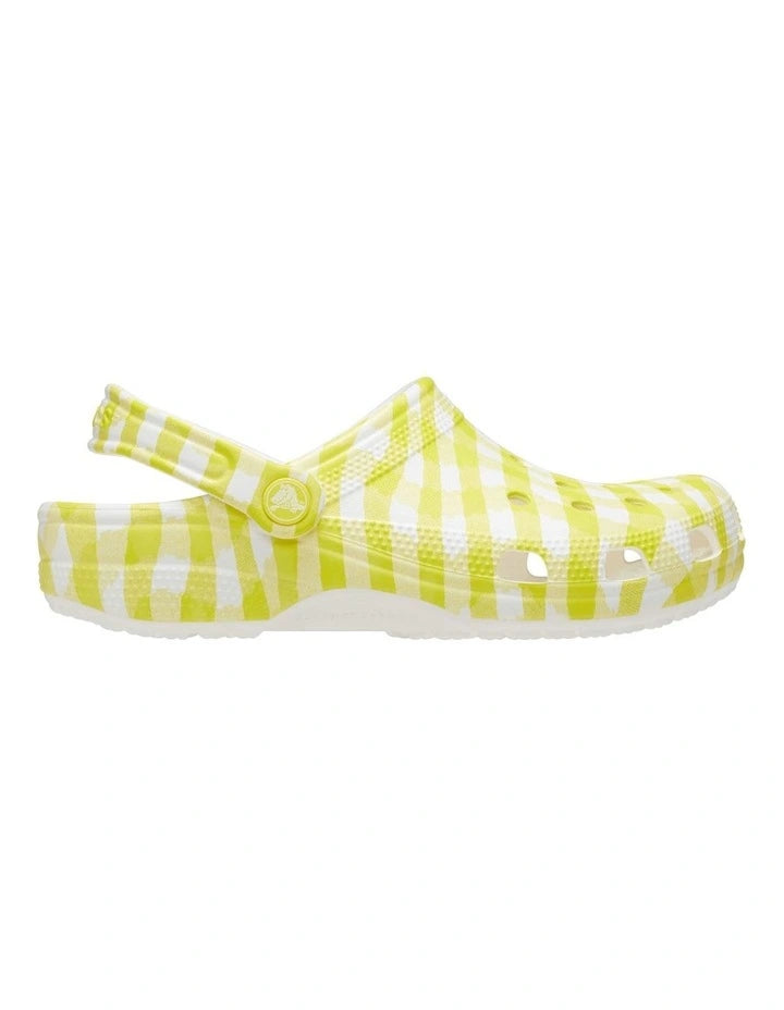 Crocs - Classic Clog in Yellow Gingham