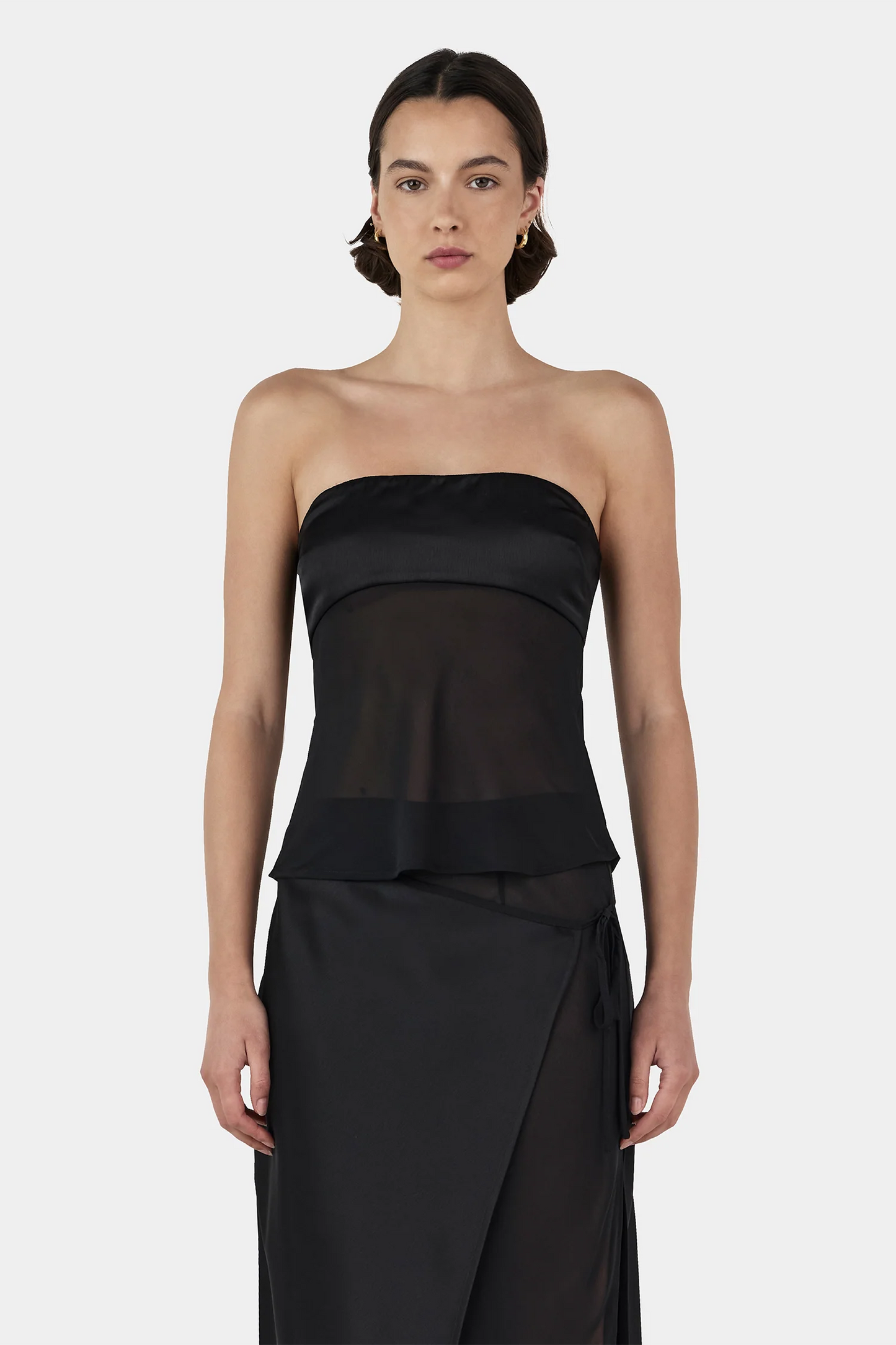 Ownley - Patrice Strapless Top in Black