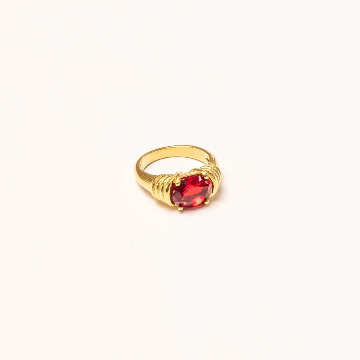 We Are Emte - Bella Ring in Ruby Stone