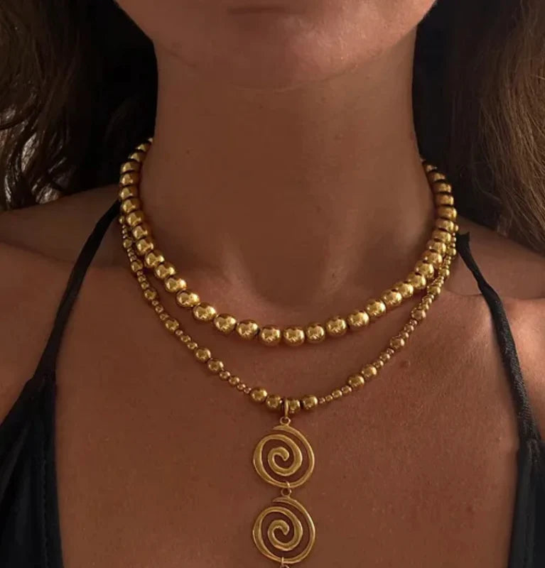 We Are Emte- Celestial Necklace in Gold