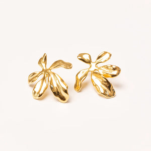 We Are Emte- Flora Earrings in Gold