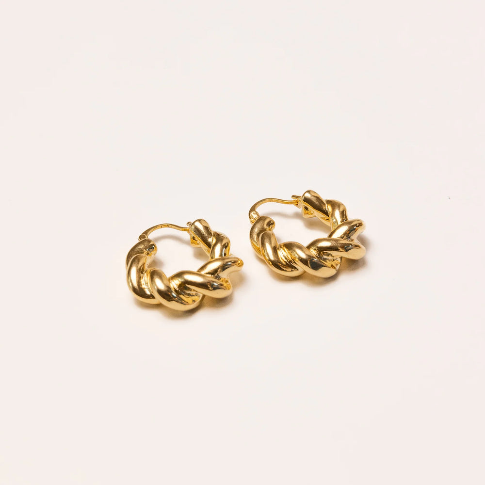 We Are Emte- Swivel Hoops in Gold