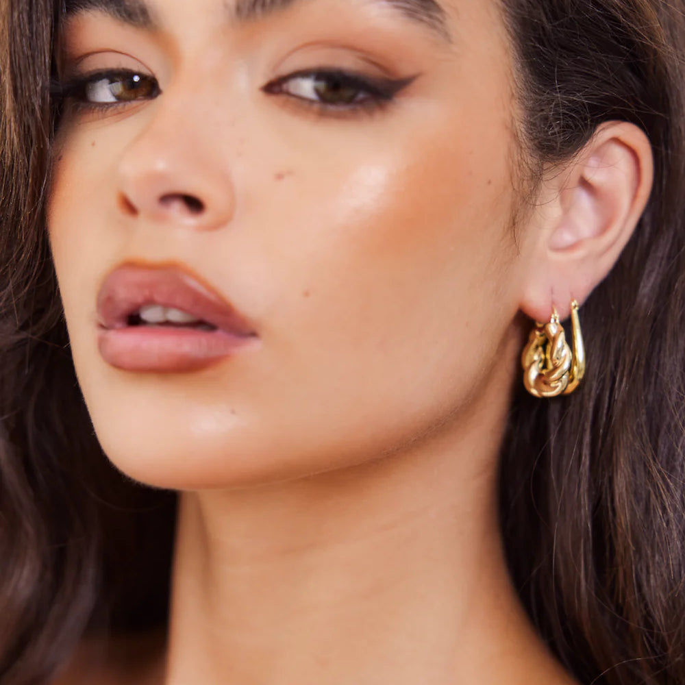 We Are Emte- Swivel Hoops in Gold