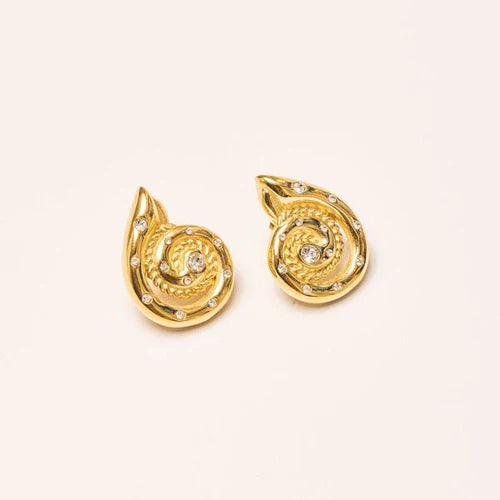 We Are Emte- Lexi Spiral Earrings in Gold