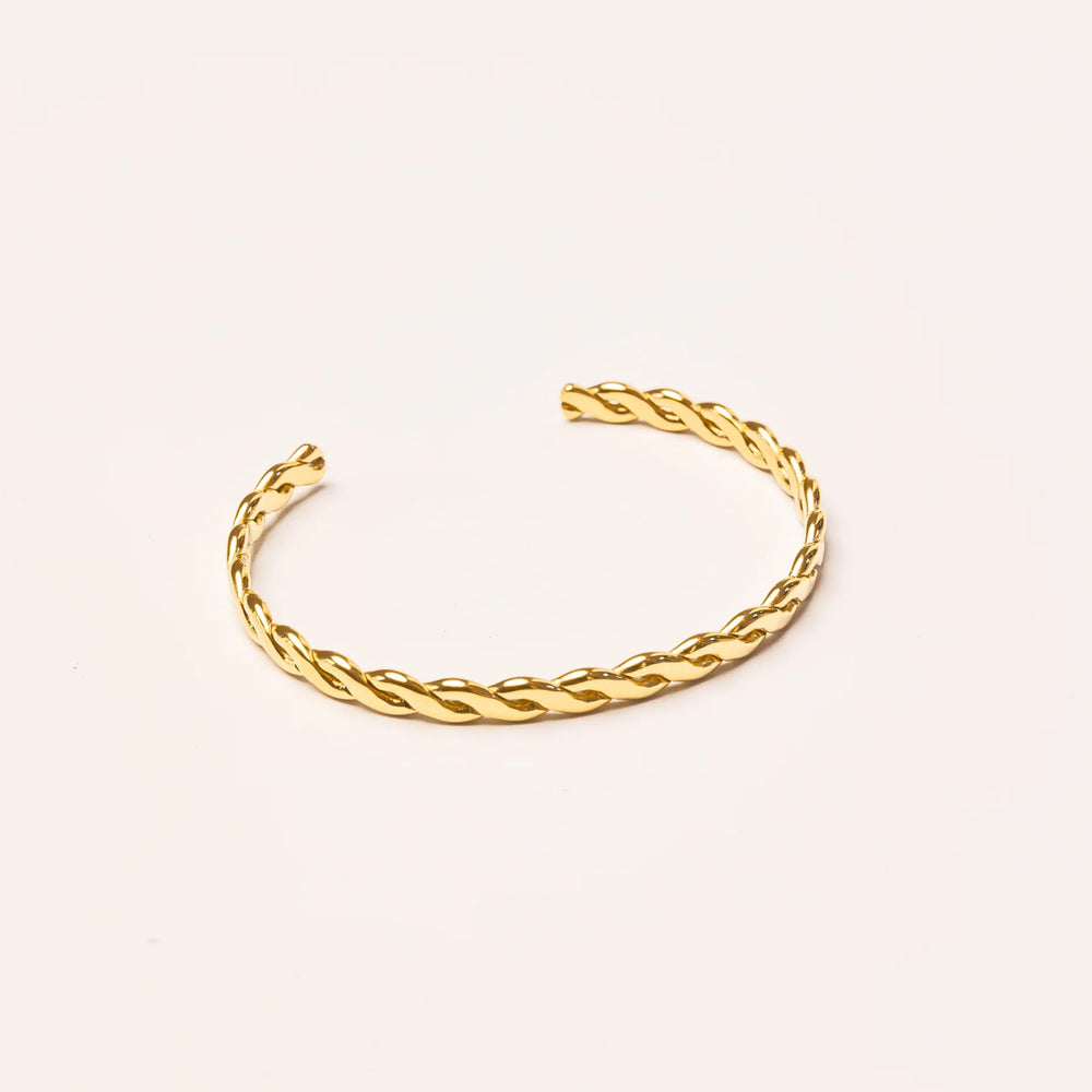 We Are Emte - Mini Weave Cuff in Gold