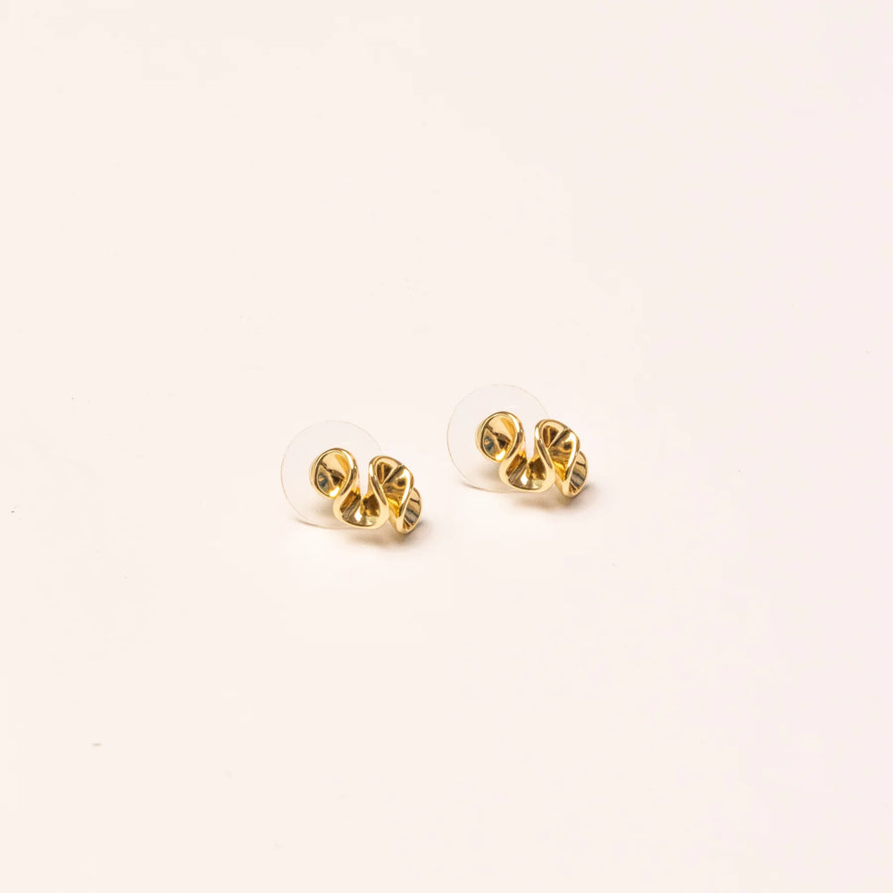 
                      
                        We Are Emte- Squiggle Studs in Gold
                      
                    