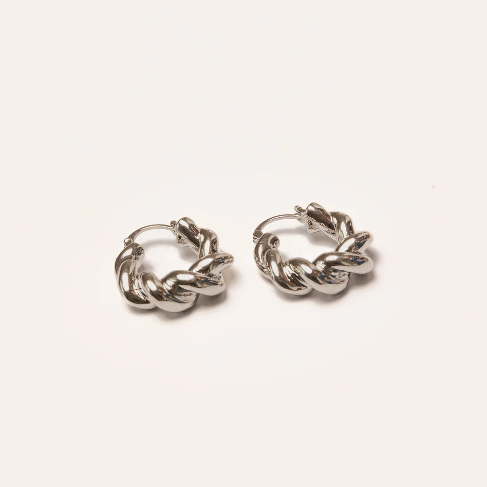 We Are Emte- Swivel Hoops in Silver