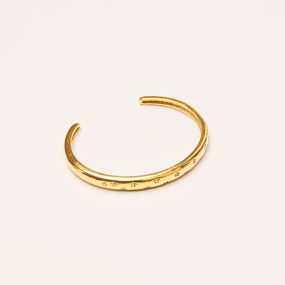 We Are Emte - Twinkle Cuff in Gold/ Stone