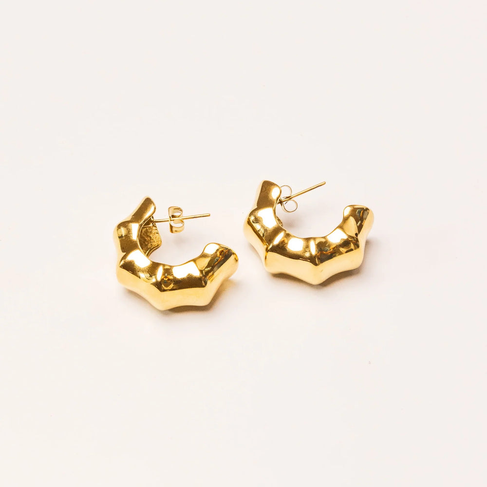 We Are Emte- Mimi Hoop Earrings in Gold Plated