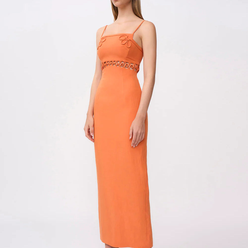 
                      
                        By Johnny - Fiamma Linen Loop Dress in Orange
                      
                    